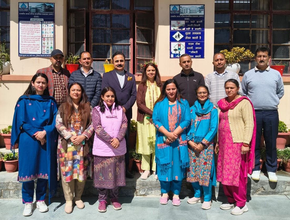 Visited examination center Government school, Portmore, Shimla  during board examination 2