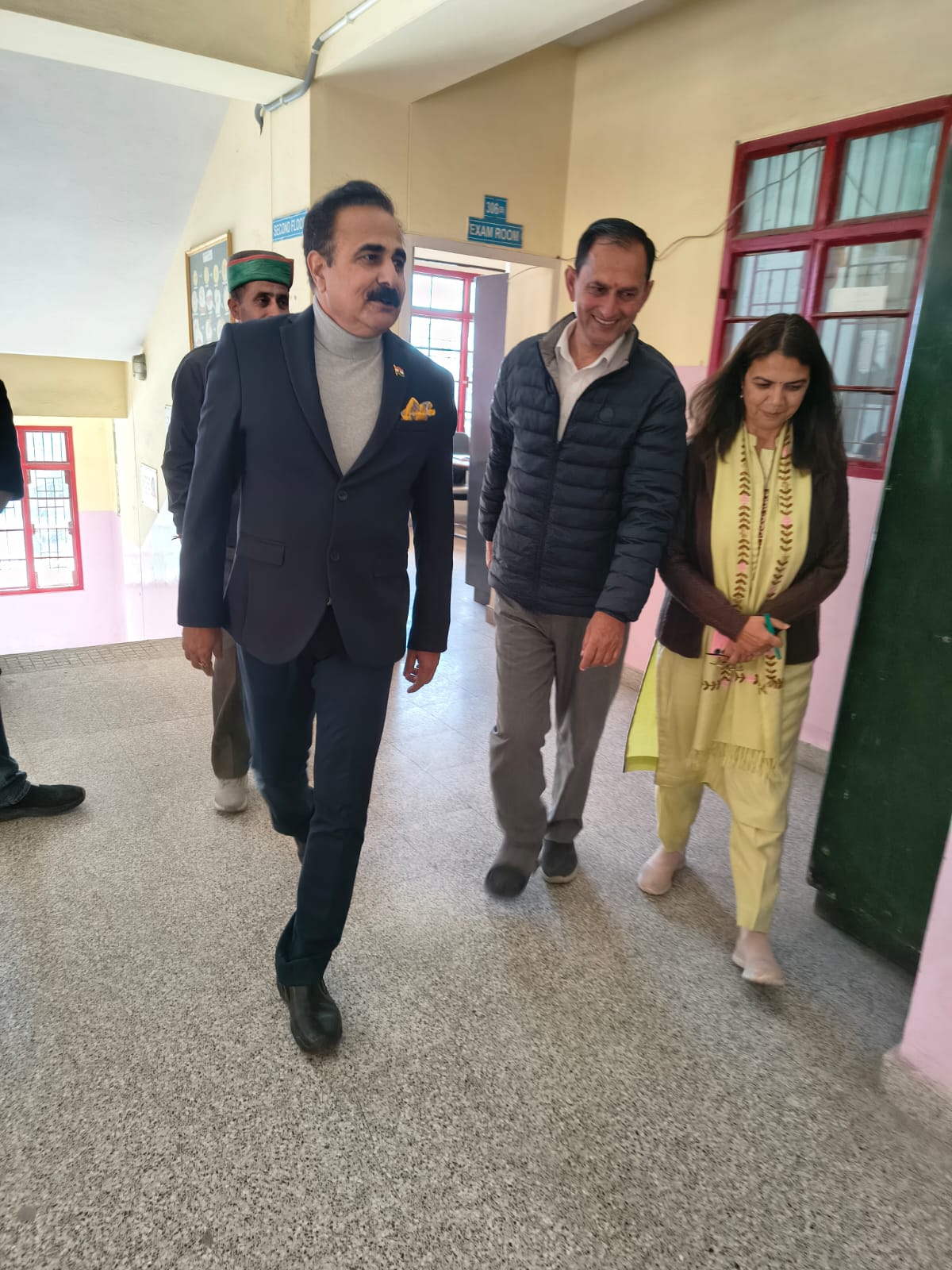 Visited examination center Government school, Portmore, Shimla  during board examination.
